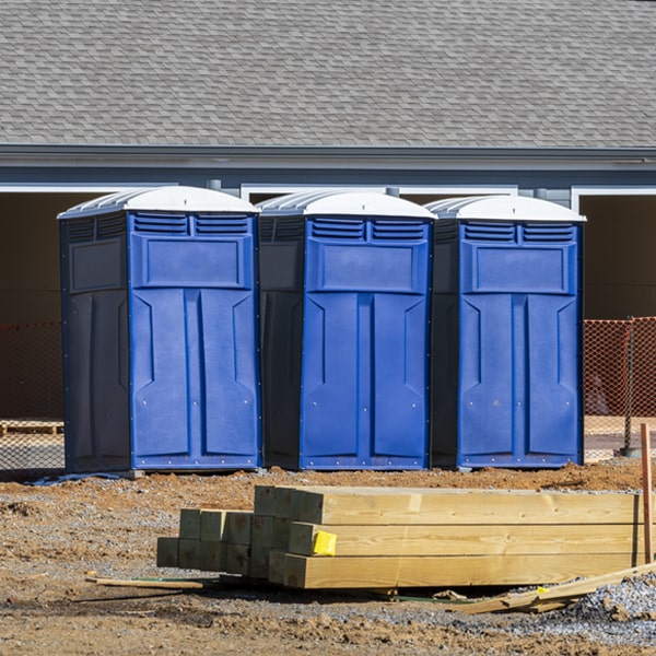 are there any restrictions on where i can place the porta potties during my rental period in Asylum PA